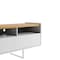 Manhattan Comfort Winston 53.14 TV Stand with 4 Shelves in White and Cinnamon 223951 - alternate 7